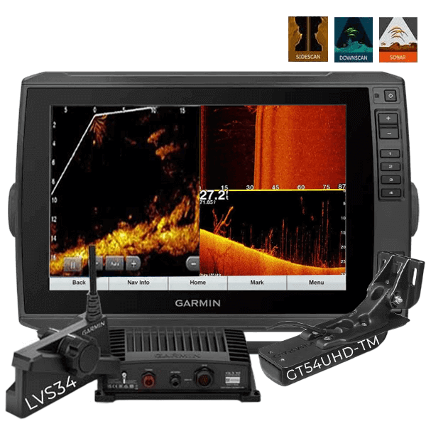 EchoMAP Ultra 102sv + sonde tableau arrière GT54 + Livescope LVS34 - N°7 - comptoirnautique.com