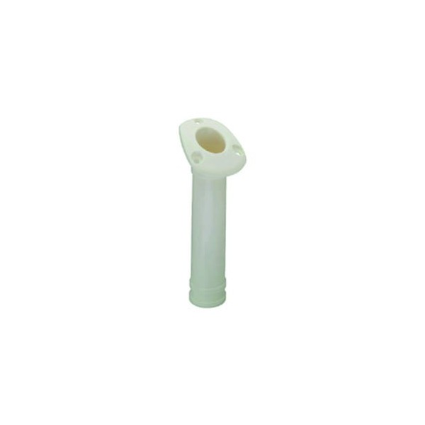 Porte-canne fixe encastrable - PVC blanc - N°1 - comptoirnautique.com