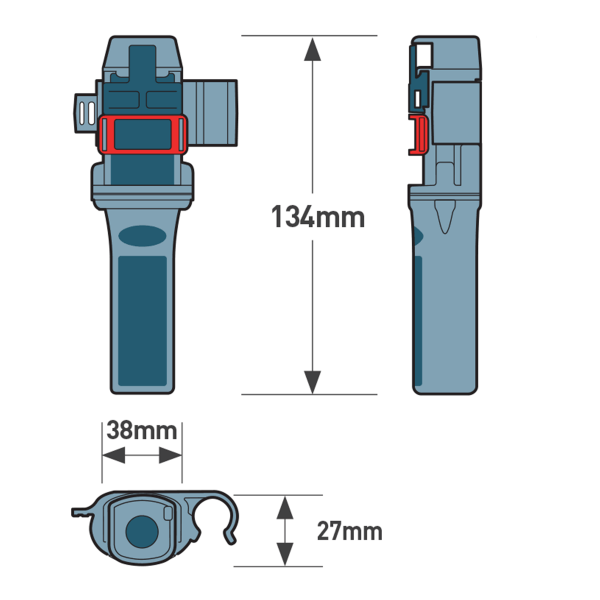 Dimensions de la balise rescueMe Ocean Signal MOB2 - N°8 - comptoirnautique.com