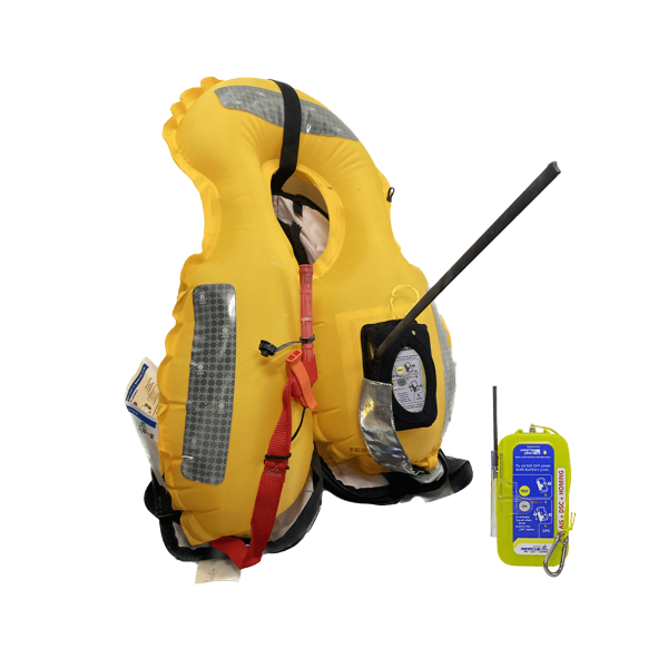 Gilet de sauvetage Pro 150N auto + balise easyRescue Pro 3 AIS/ASN - N°1 - comptoirnautique.com