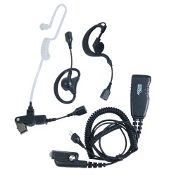 Kit microphone cravate avec bouton PTT