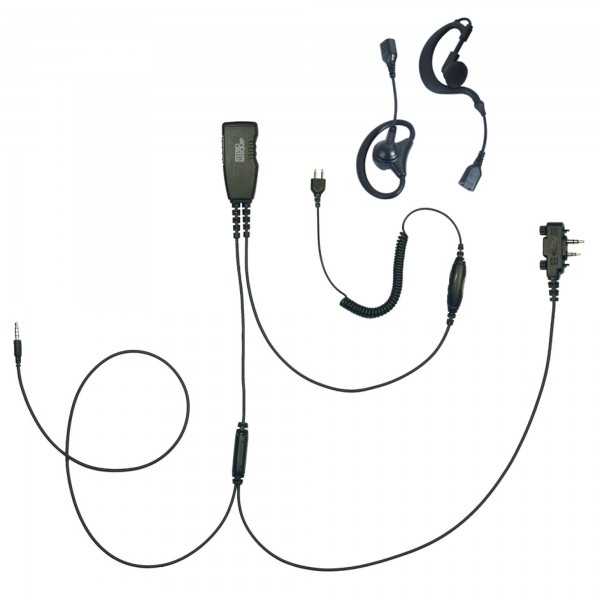 Kit oreillette microphone  double sortie pour téléphone (type iPhone) - N°1 - comptoirnautique.com