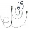 Dual-output microphone headset for phone (iPhone type)