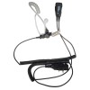 Microphone cravate  PTT et oreillette translucide double jack coudée à  vis 2,5/3,5 mm - N°1 - comptoirnautique.com