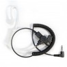 Oreillette translucide jack  3,5mm avec cordon extensible
