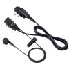 Oreillette avec microphone cravate double jack vissée 2,5-3,5mm - N°1 - comptoirnautique.com