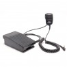 -Microfone alto Altifalante compacto Interruptor de pé PTT