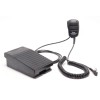 Microphone haut-parleur compact  PTT actionnable par pédale au pied, câble 1,60M - N°1 - comptoirnautique.com
