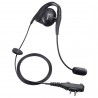 Behind-the-ear headset with flexible microphone, double screw jack