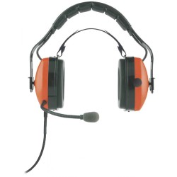 Casque CT-HeavyDuty + bouton PTT intégré et cordon spirale