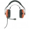 CT-HeavyDuty headset + integrated PTT button and spiral cord