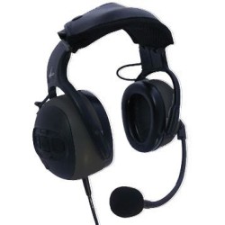 Casque antibruit avec micro flexible et PTT, connexion directe sur portatif aviation