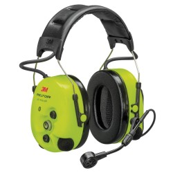 Casque antibruit serre-tête à  modulation sonore en stéréo,  Bluetooth, PTL et VOX + micro
