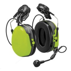 Casque antibruit coquille haute atténuation, bouton PTT intégré, 6 broches