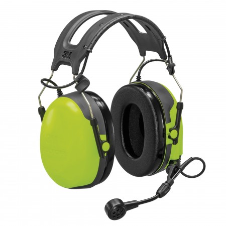 Casque antibruit serre-tête haute atténuation, bouton PTT intégré, 6 broches
