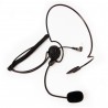 Casque léger contour de nuque avec micro flexible,  jack 2,5mm
