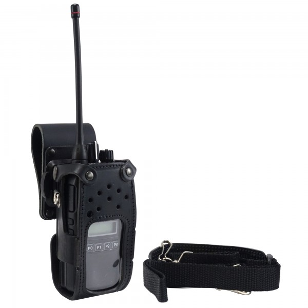 Housse cuir avec clip pivot et passant ceinture avec bouton pression pour portatif - N°1 - comptoirnautique.com