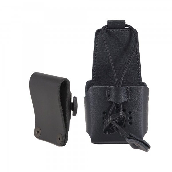 Housse universelle en cuir, avec clip pivot et passant ceinture avec bouton pression - N°1 - comptoirnautique.com
