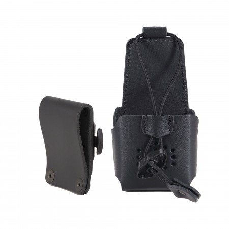 Housse universelle en cuir, avec clip pivot et passant ceinture avec bouton pression