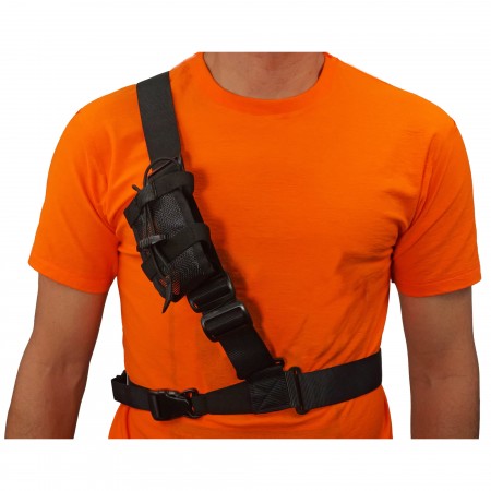 Universal case for portable VHF with shoulder strap