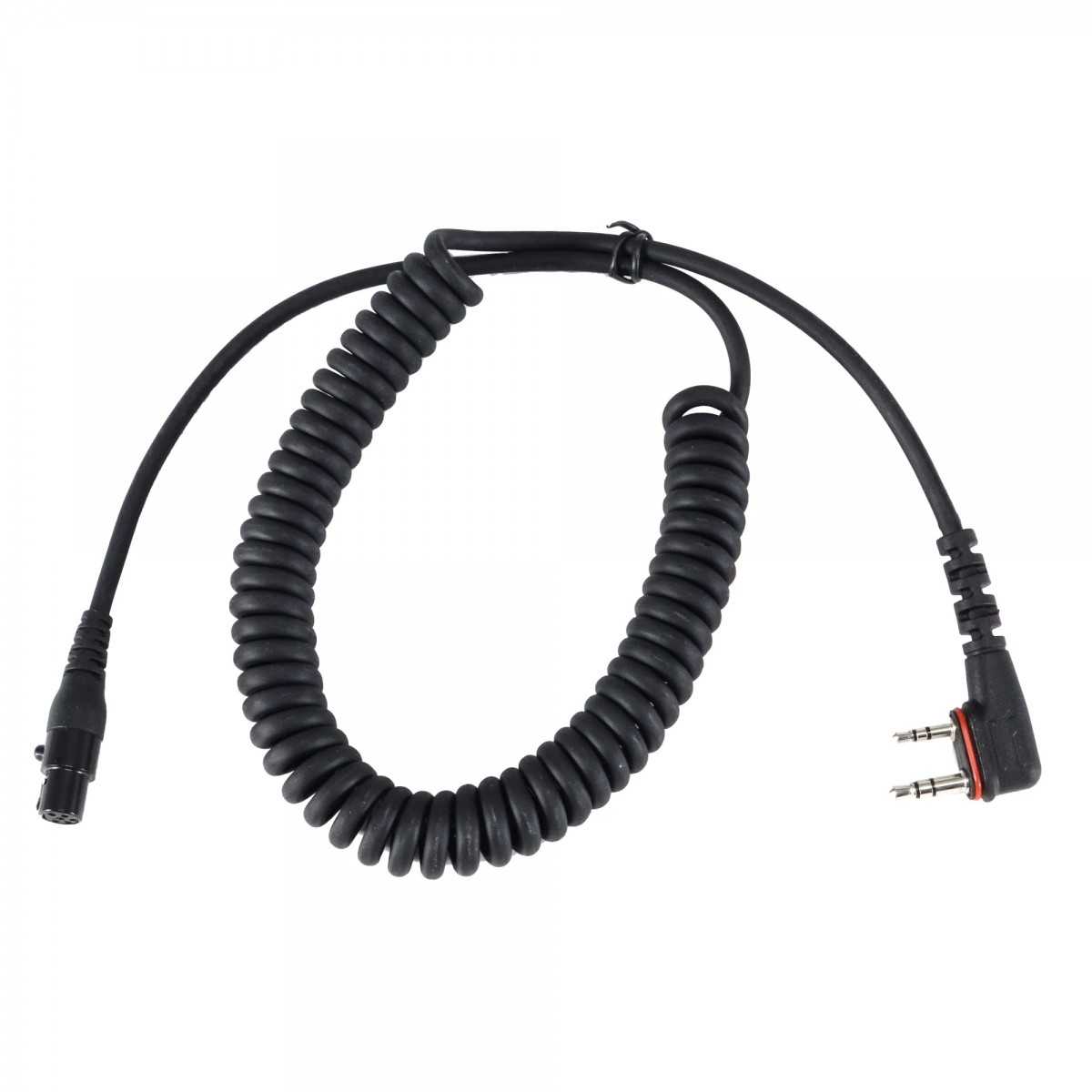 Cordon torsadé double jack pour connexion casque antibruit Flex et portatifs ICOM