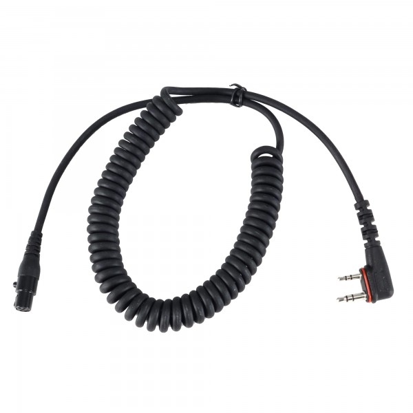 Cordon torsadé double jack pour connexion casque antibruit Flex et portatifs ICOM - N°1 - comptoirnautique.com