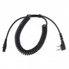 Twisted double-jack cord for Flex earphones and ICOM handhelds