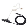 Oreillette transparente à tube acoustique + pince, câble (1m) et raccord filleté de 3,5mm - N°1 - comptoirnautique.com