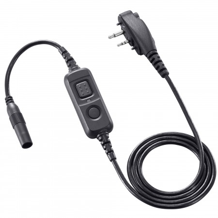 Boitier bouton PTT,  double jack vissé,  entrée jack 2,5mm