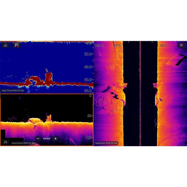 Sonde RealVision Max Raymarine RVM-412 traversante Chirp 2D ; DownVision et SideVision - N°6 - comptoirnautique.com