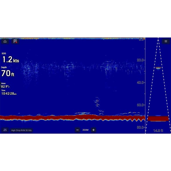 Sonde RealVision Max Raymarine RVM-420 traversante Chirp 2D traditionnel marquage de poissons - N°9 - comptoirnautique.com