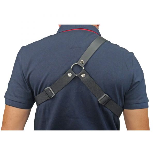 Housse universelle en cuir, avec baudrier XL, clip pivot et passant ceinture avec bouton pression - N°8 - comptoirnautique.com