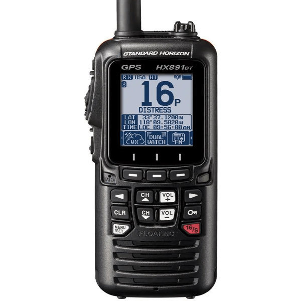 Écran 2.3" rétro-éclairé de la vhf HX891BT Standard Horizon noir - N°7 - comptoirnautique.com