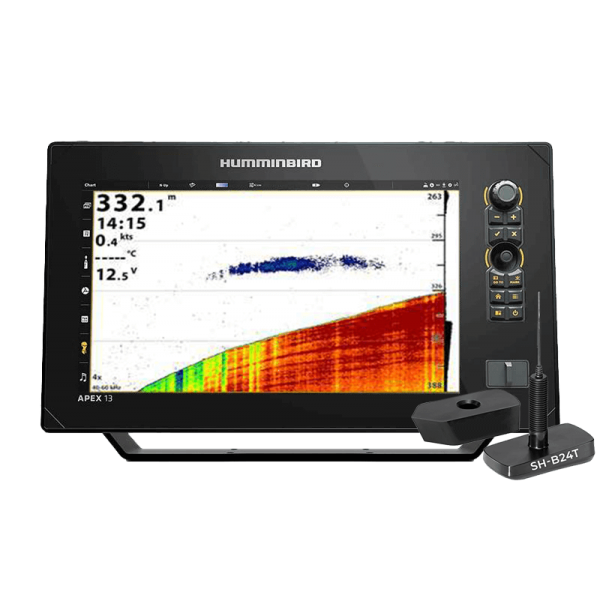 Humminbird APEX 13 CHIRP XD avec sonde traversante SH-B24T - N°4 - comptoirnautique.com