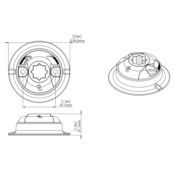 Base de duche adesiva QuikPort - N°4 - comptoirnautique.com