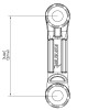 Extensão do suporte da cana - N°2 - comptoirnautique.com