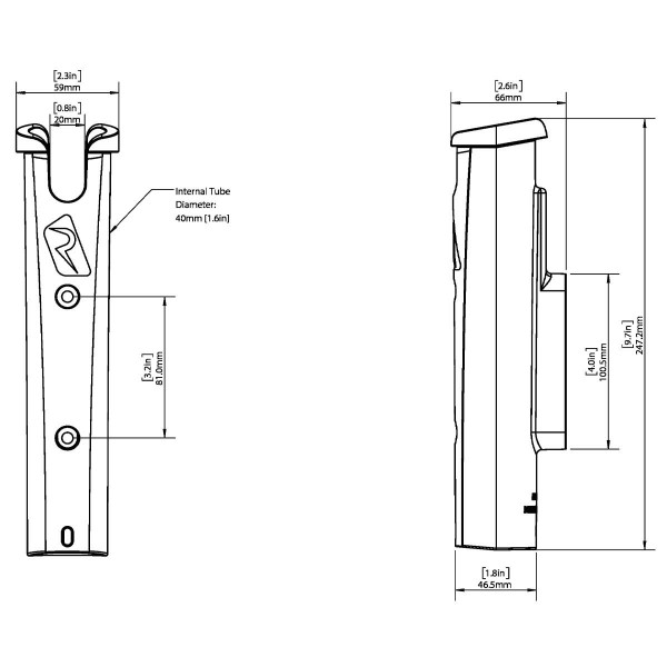 Einfacher Stockhalter RodStow - N°3 - comptoirnautique.com