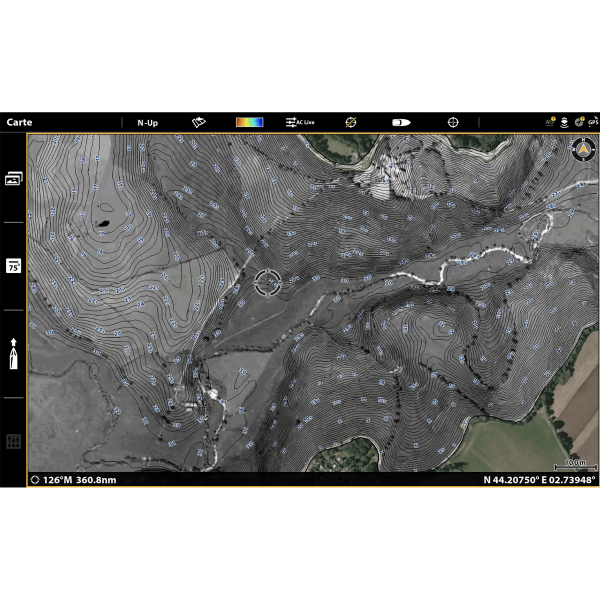 Detailed map of major French lakes - N°12 - comptoirnautique.com