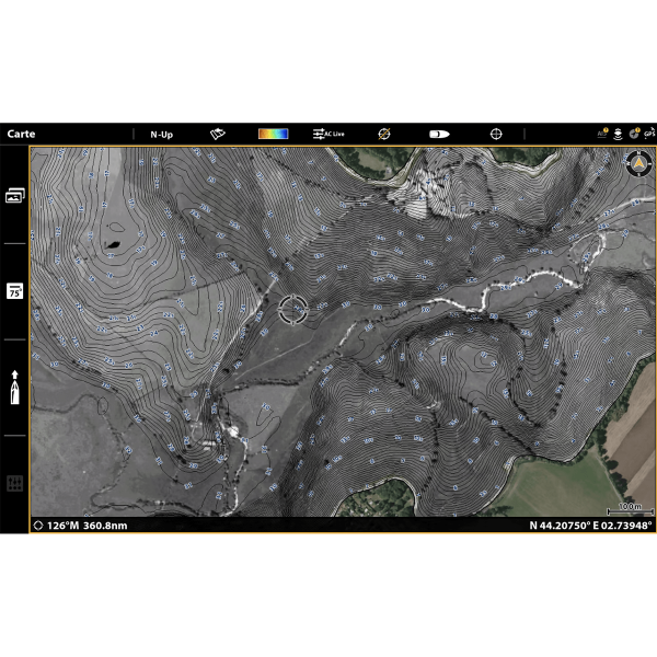 Mappa dettagliata dei principali laghi francesi - N°12 - comptoirnautique.com