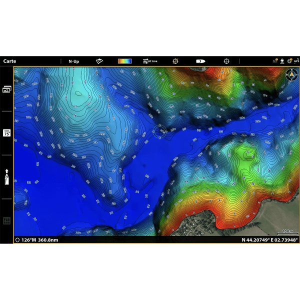 Detailed map of major French lakes - N°13 - comptoirnautique.com