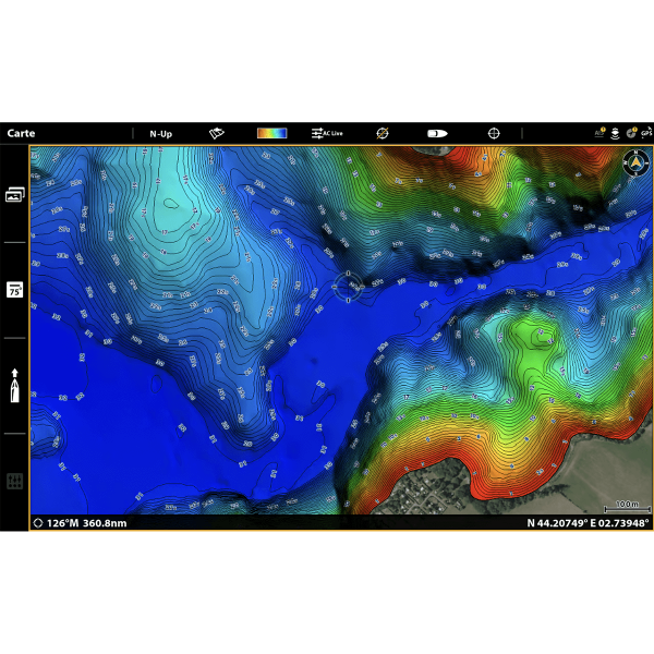 Mappa dettagliata dei principali laghi francesi - N°13 - comptoirnautique.com