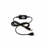 USB charger cable for portable VHF RT420+ / RT420DSC+ / RT430BT