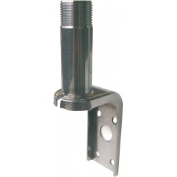 Stainless steel bracket for antenna mounting on vertical partition