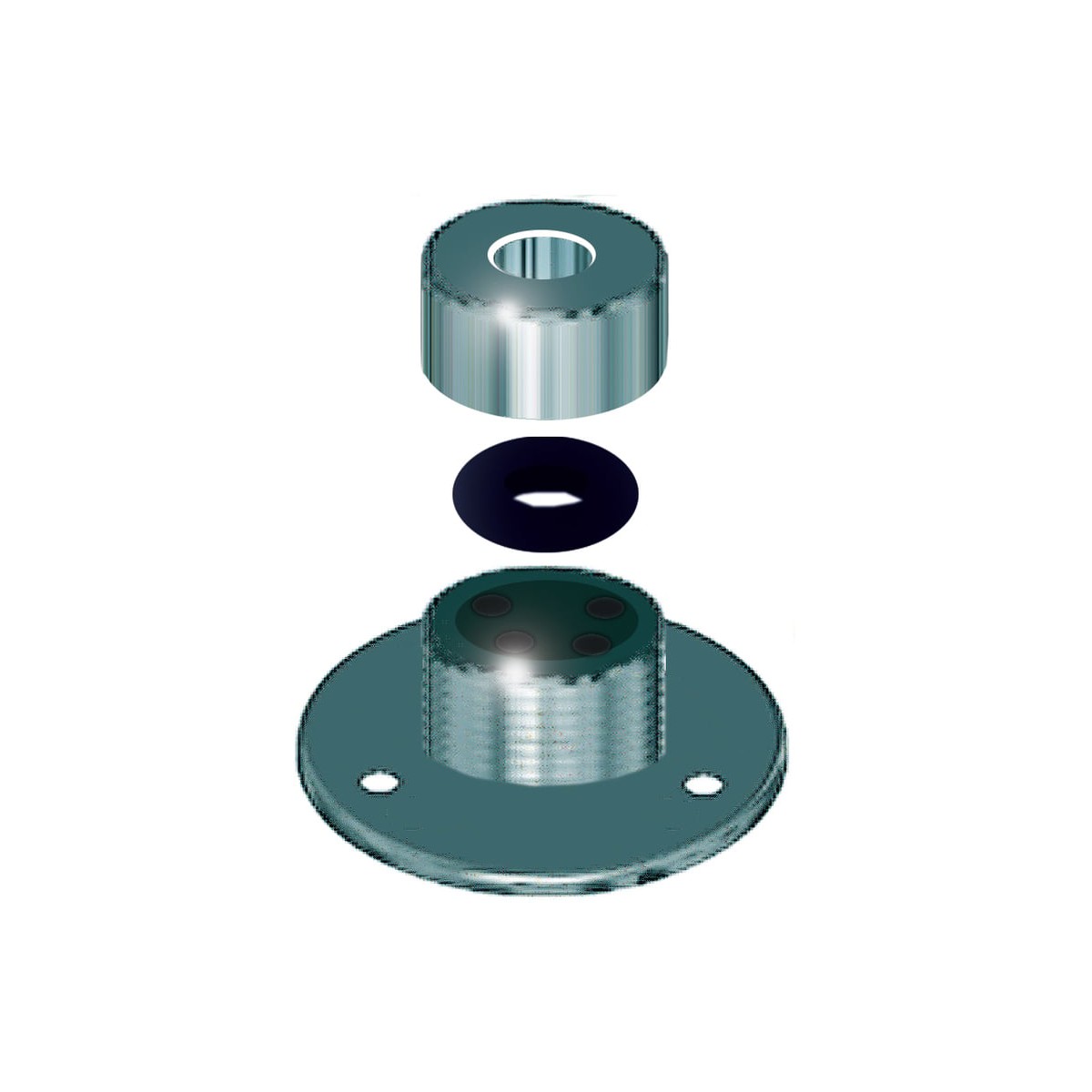 Passe câble inox simple pour câble de 4 à 11 mm