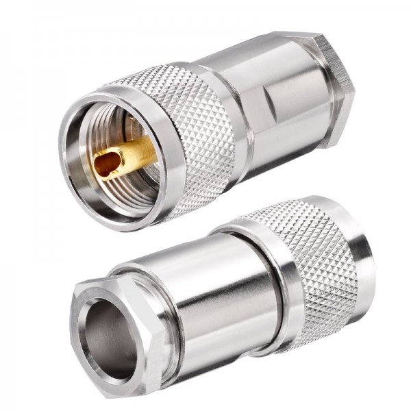 PL-259 male connector for RG-213 cable - N°1 - comptoirnautique.com