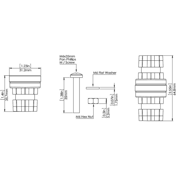 Adaptateurs StarPort dimensions - N°2 - comptoirnautique.com