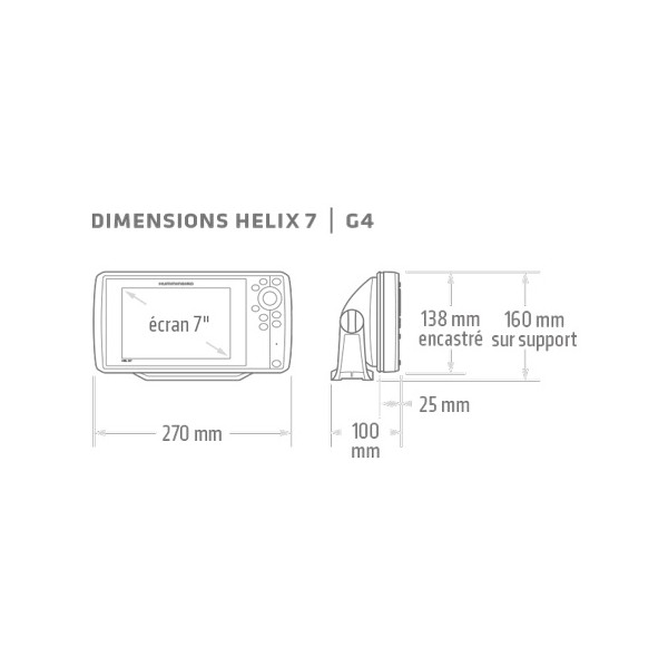 Kit de empotrar para HELIX 7G4/G4N - N°2 - comptoirnautique.com
