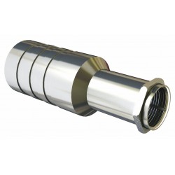 One-piece F connector for 10.4mm cable