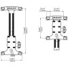 dimensions Support tablette ScreenGrabba R-Lock - N°2 - comptoirnautique.com