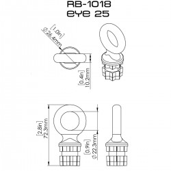 Anneaux Eye25 dimensions